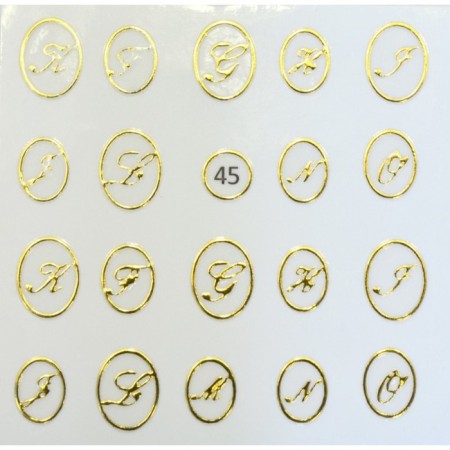 Nail sticker "Liquid Stone", 45