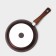 Granit Ultra Red, D = 26 cm pan, removable handle, glass cover, anti -stick coating, brown color