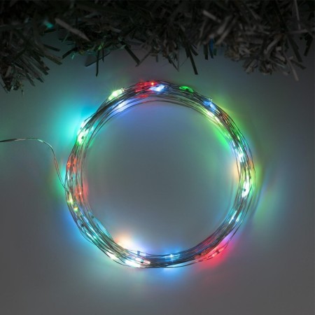 Garland "thread" 5 m dew, ip20, silver thread, 50 LED, glow of multi (RGB), overflow, AAH3