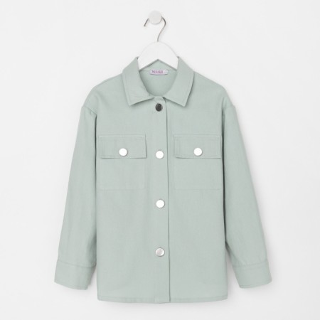 Minaku: Casual Collection Kids shirt, mint color, height 152-4