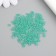 Glass 8/0 "Matte translucent. Emerald tear" 10 g