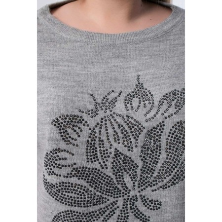 Female jumper, size 56, gray color-6