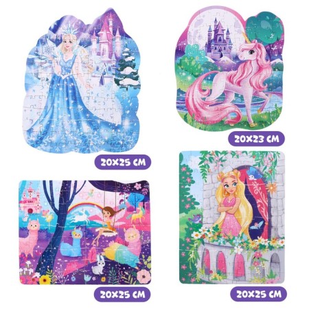 Set with curly puzzles 4 in 1 "World of Magic"-1