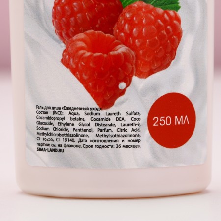 Gift set of cosmetics "Bright emotions", shower gel 250 ml and washcloth, pure happiness-6