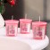 Aromatic candle "Peony", peony, set 5x4.5 cm, 3 pcs