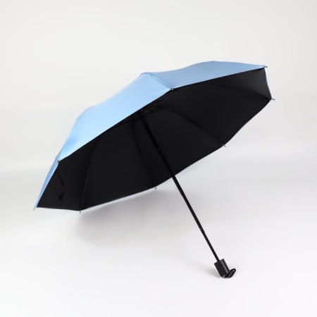 Mechanical umbrella "plain", 8 spokes, r = 47/55 cm, d = 110 cm, blue color-2