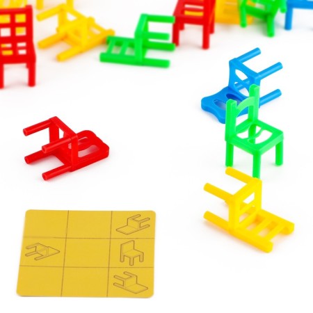Board game developing "Sly chairs", 30 cards, 5+-4