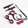 Erotic bdsm set of oki-hips, red, 6 items