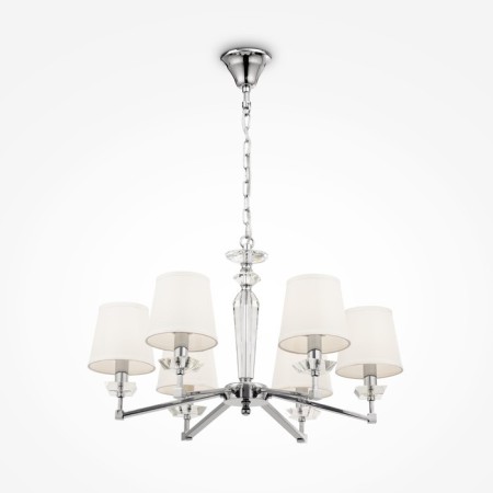 Maytoni Mod064PL-06N, 6HE14, 40W, 70x70x140 cm, Nickel color