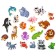 Soft puzzle for kids "collect animals", 20 puzzles, 40 parts, crumb I