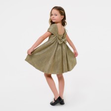Dress elegant children's KAFTAN, p. 34 (122-128 cm), golden