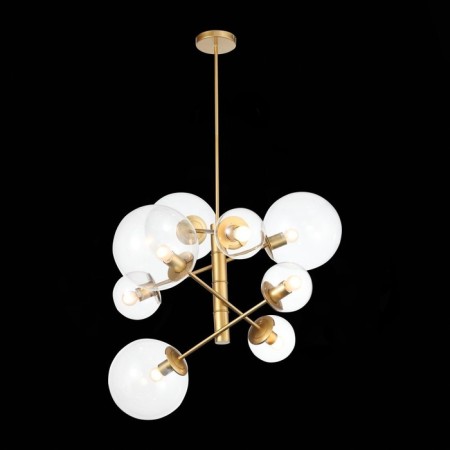 Suspension lamp ST LUCE. SL1150.203.08. Liora. 8x40 watts, E27, 65x65 cm, matte gold color-3