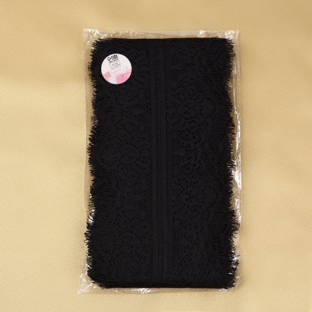 Lace cilia, 105 mm × 9 ± 0.5 m, in Bobin 3 pcs 3 m, black color-3