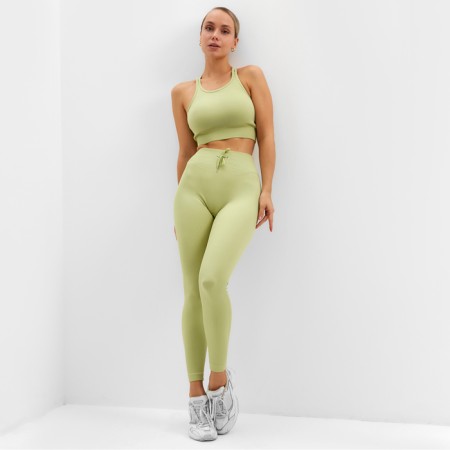 Leggings Sports Minaku: Sportly; Color Green Rr.-7