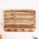 Decorative wood hooks with pocket and shelf for painting "Natural" 10.5x28x18 cm