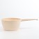 Plastic bucket for bathing and shampooing, children's bath bucket, 1l., Cream color