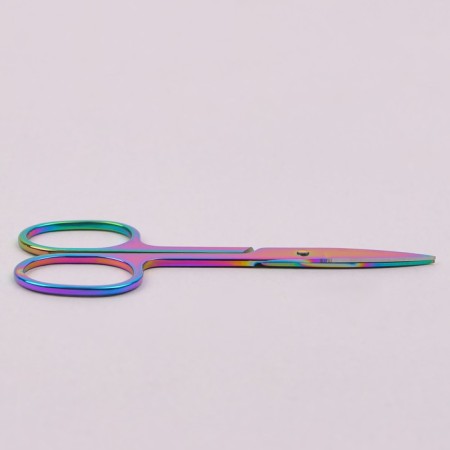 Scissors are manicure, straight, wide, 8.8 cm, chameleon color-3