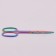 Scissors are manicure, straight, wide, 8.8 cm, chameleon color