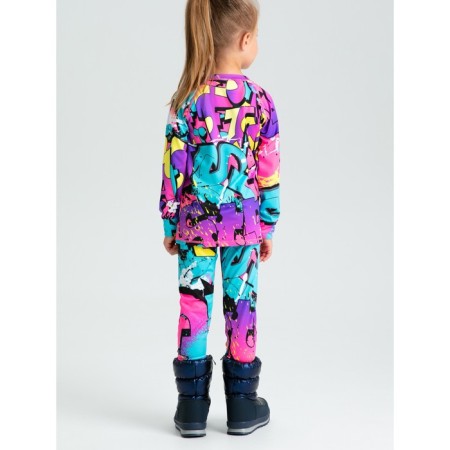 Thermal complex for girls: trousers, sweatshirt, height 110 cm-2