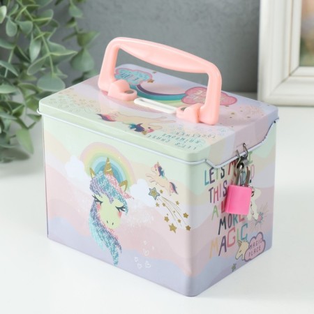 Piggy bank Metal "Tale" MIX 13x10x9 cm-2