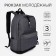 Young backpack from the textiles on lightning, Fulldorn, 3 pockets, color gray color
