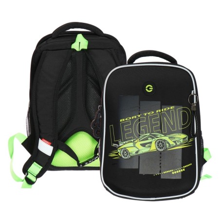 Frame saturan, 37 x 26 x 16 cm, Grizzly, + keychain, black/green