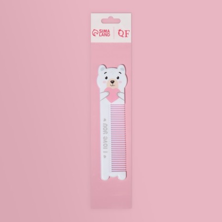 Расчёска фигурная «Мишутка», 14,7 × 3,8 см-3