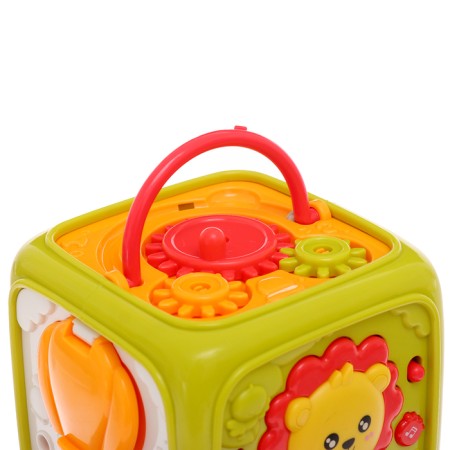 Developing toy "smart cube", 3 in 1: ionic, sorter, bisikub, sound-11