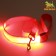 Landing with the illumination of militarians 3 glow modes, 120 x 2.5 cm, red