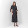 Women's dress Mist Flower Midi, r.48, black