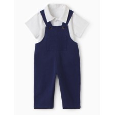 Costume (shirt and overalls) I, I, height 80-86 cm, blue