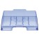 Horizontal "expert" tray, tinted blue