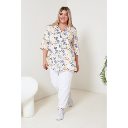 Female shirt, size 68, white color-1