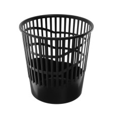 Calligrata paper and garbage basket, 12 liters, plastic, mesh, black