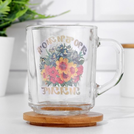 Mug "Beloved Mom" ​​Flowers, 200 ml-1