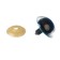Rifle eyes with plugs, "sparkles" set of 18 pcs, size 1 pc: 2.4 cm, blue color