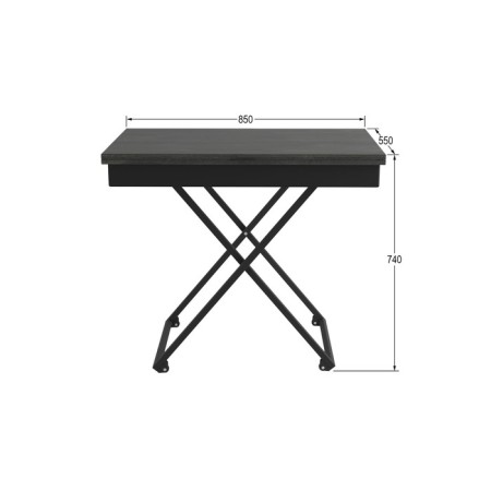 Transformable table "Andre Loft", 850 (1100) × 550 (850) × 400 (725) mm, chipboard, intra-6