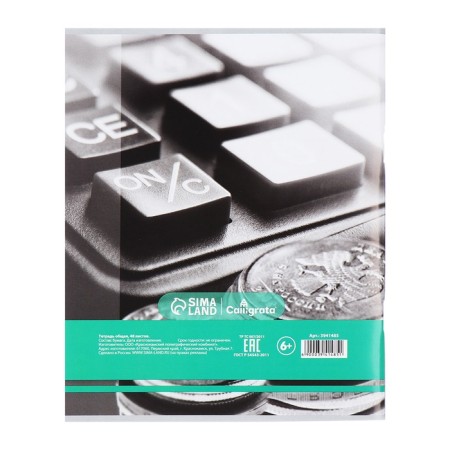 A set of subject notebooks of 48 sheets, "black-white", 10 items with reference material, covered paper cover, block No. 2, whiteness 75% (gray sheets)-13