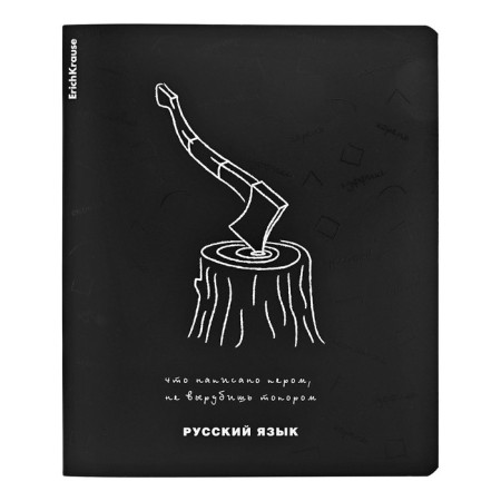 A set of subject notebooks 48 sheets, 12 pieces, Erichkrause "Ves in the root", plastic cover silk-screen covers, Blok Offset 100%, information block-15