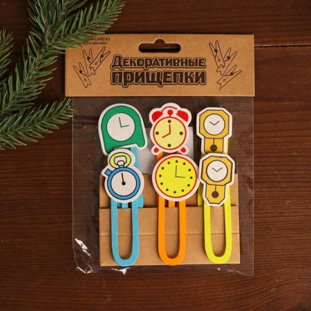 Set of decorative scrapers "Clock" set 6 pcs.-1