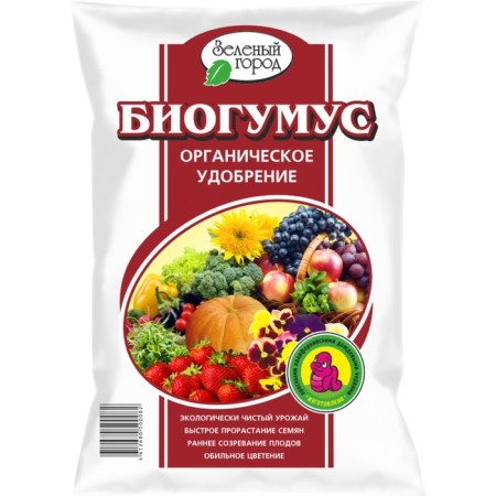 Organic fertilizer Bihuhumus "Green City", 4 l