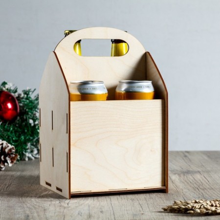 Box for beer "Happy New Year!" Santa Claus and Mug-1