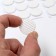 Furniture round tundra, d = 25 mm, 18 pcs., Polymer, white