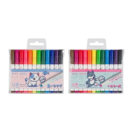 Fleeters with a thickened rod 12 JoyColor mini colors, in a plastic pocket, mix-1
