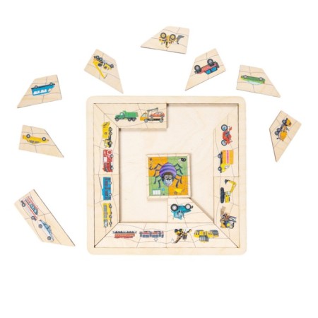 Puzzles made of wood "Spider. Technique"-1