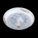 Ceiling light MayToni C907-CL-02-W, 2HE14, 40W, 33x33x11 cm, white color with gold