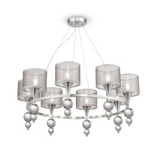 Caustry Freya Fr5093PL-08CH Lauren, 750x750x1000 mm, E14, 8x40W, chromium color