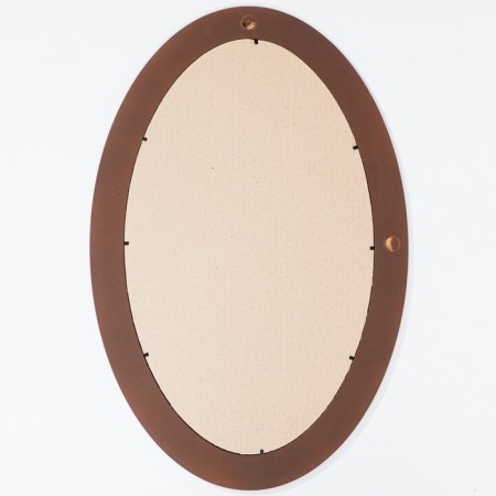 Wall mirror, oval, brown 37.5x57.5 cm, zp = 29.5x49.5 cm-2