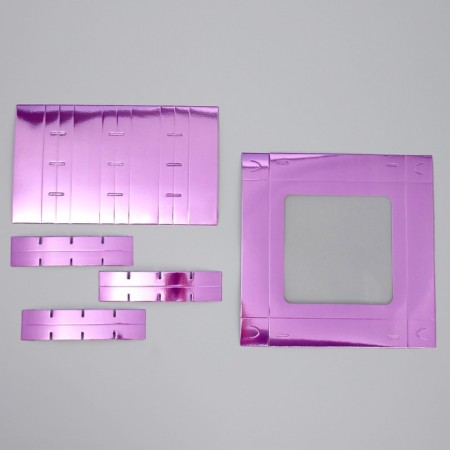 Box for sweets, confectionery packaging, 16 cells "violet", 18.9 x 18.9 x 3.8 cm-6