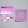 Box for sweets, confectionery packaging, 16 cells "violet", 18.9 x 18.9 x 3.8 cm